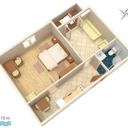 Apartments By The Sea Vodice - 4198 Vodice